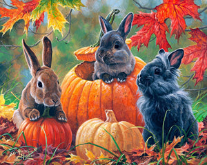 Dipingere con i numeri - Trio di conigli