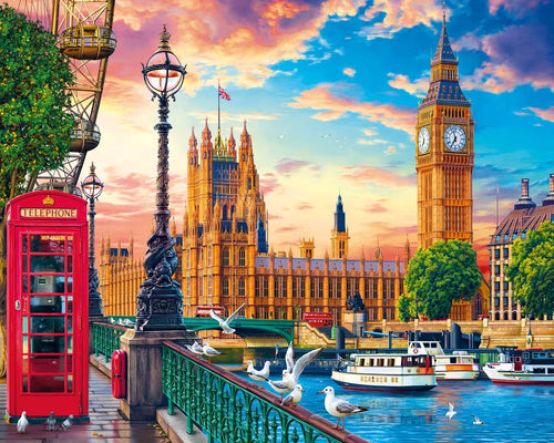 Dipingere con i numeri - Londra in primavera