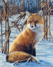 Carica l&#39;immagine nel visualizzatore di Gallery, Dipingere con i numeri - Volpe nella neve