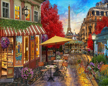 Carica l&#39;immagine nel visualizzatore di Gallery, Dipingere con i numeri Terrazza a Parigi Figured&#39;Art intermedia nuovi arrivi città paesaggi