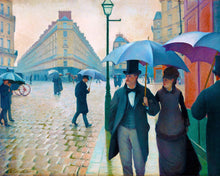 Carica l&#39;immagine nel visualizzatore di Gallery, Dipingere con i numeri Parigi in un giorno di pioggia Gustave Caillebotte Figured&#39;Artnuovi arrivi dipinti famosi città facile