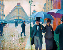 Carica l&#39;immagine nel visualizzatore di Gallery, Ricamo a Punto Croce - Parigi in un giorno di pioggia - Gustave Caillebotte