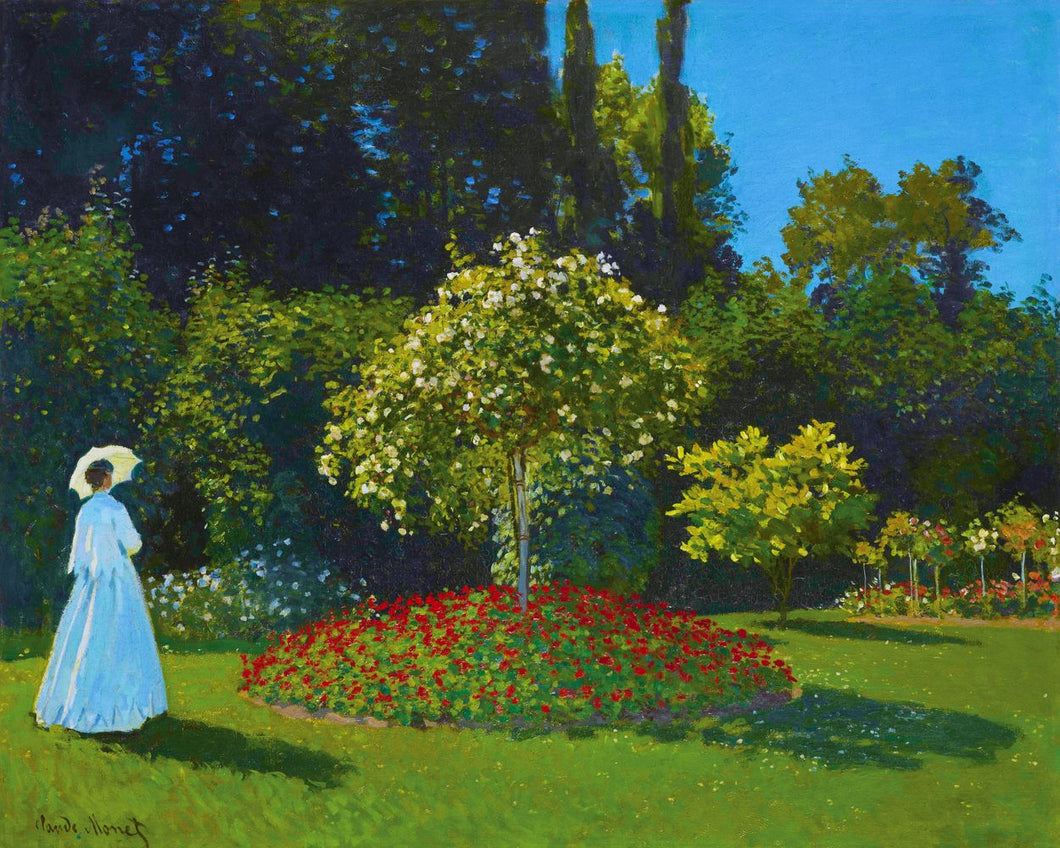 Dipingere con i numeri Signora in giardino a Sainte-Adresse Monet Figured'Artnuovi arrivi paesaggi dipinti famosi intermedia