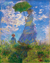 Carica l&#39;immagine nel visualizzatore di Gallery, Dipingere con i numeri La passeggiata (Camille Monet con il figlio Jean sulla collina) Monet Figured&#39;Artnuovi arrivi dipinti famosi intermedia