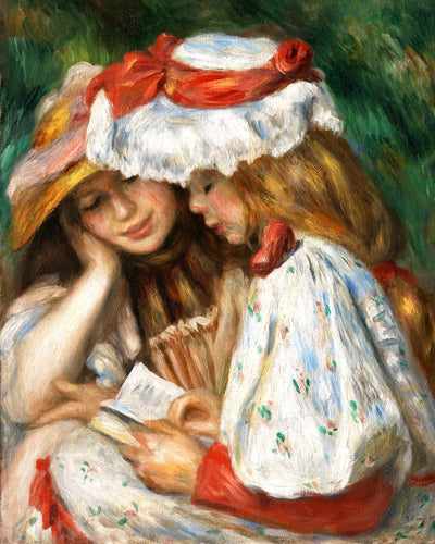 Ricamo a Punto Croce - Due ragazze che leggono - Renoir