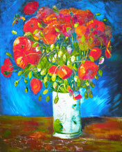 Carica l&#39;immagine nel visualizzatore di Gallery, Dipingere con i numeri Vaso di papaveri Van Gogh Figured&#39;Artfiori nuovi arrivi dipinti famosi intermedia