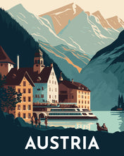 Carica l&#39;immagine nel visualizzatore di Gallery, Dipingere con i numeri - Poster di viaggio a Hallstatt