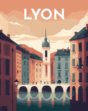 Carica l&#39;immagine nel visualizzatore di Gallery, Dipingere con i numeri - Poster di viaggio a Lione