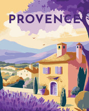 Carica l&#39;immagine nel visualizzatore di Gallery, Dipingere con i numeri - Poster di viaggio in Provenza