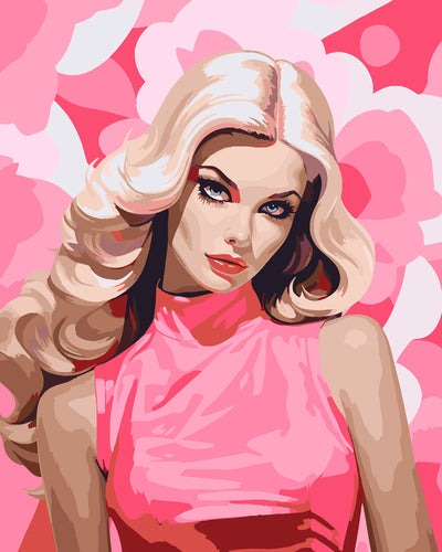 Blonde Pink Diva Figured'Art