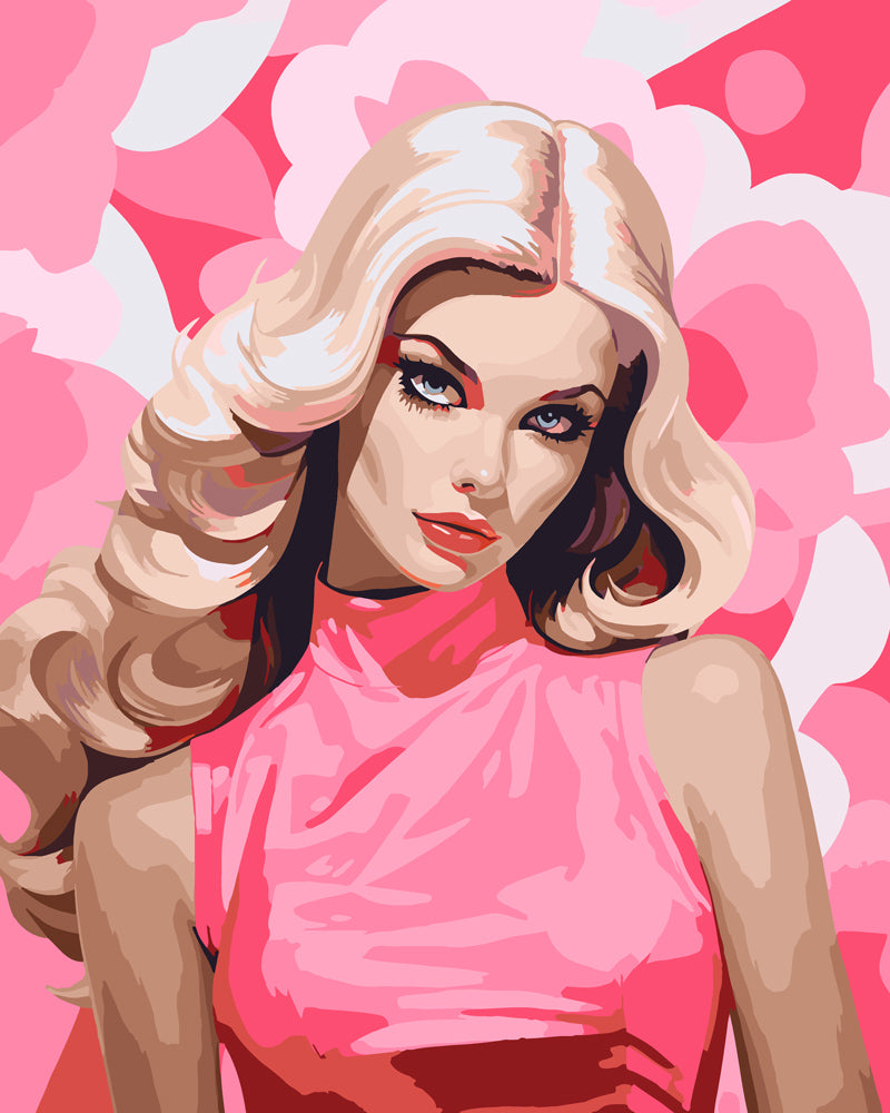 Blonde Pink Diva Figured'Art