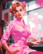Carica l&#39;immagine nel visualizzatore di Gallery, Pink Diva Vintage Figured&#39;Art