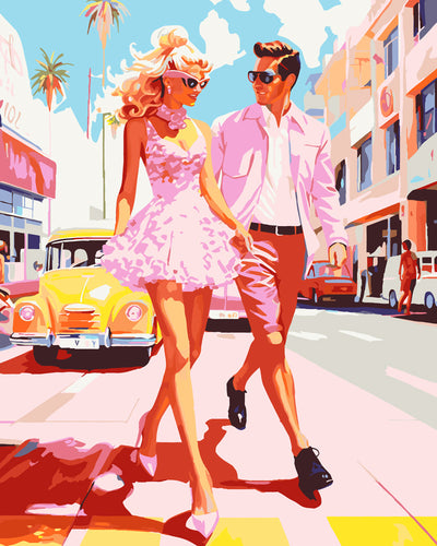Pink Duo in California Figured'Art