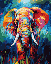 Carica l&#39;immagine nel visualizzatore di Gallery, Dipingere con i numeri Elefante Astratto Colorato Figured&#39;Art