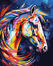 Carica l&#39;immagine nel visualizzatore di Gallery, Dipingere con i numeri Cavallo Astratto Colorato Figured&#39;Art