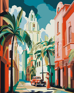 Dipingere con i numeri - Cuba Art Deco Figured'Art