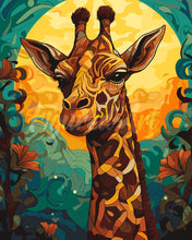 Carica l&#39;immagine nel visualizzatore di Gallery, Dipingere con i numeri - Giraffa Art Deco Figured&#39;Art