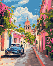 Carica l&#39;immagine nel visualizzatore di Gallery, Dipingere con i numeri - Auto Vintage a Città del Messico Figured&#39;Art