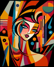 Carica l&#39;immagine nel visualizzatore di Gallery, Dipingere con i numeri - Donna Astratta Stile Picasso Figured&#39;Art