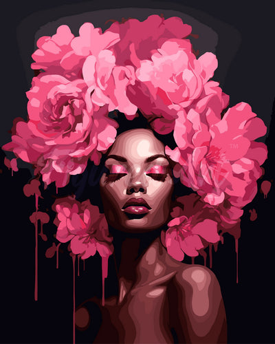 Dipingere con i numeri - Corona di Peonie Figured'Art