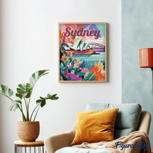 Carica l&#39;immagine nel visualizzatore di Gallery, Dipingere con i numeri - Poster di Viaggio a Sydney