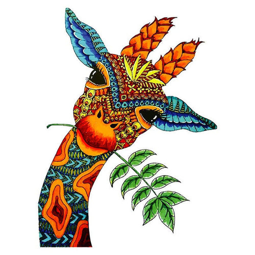 Puzzle 2D in legno - Giraffa Giocosa