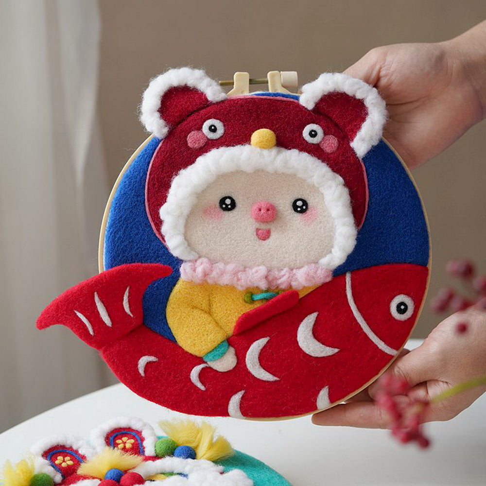 Needle Felting Pesce rosso