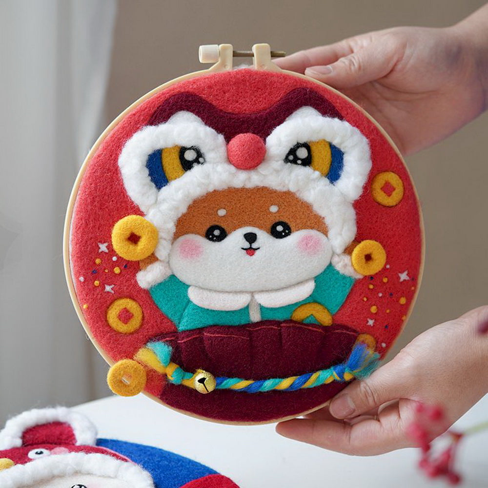 Needle Felting Shiba e il suo costume