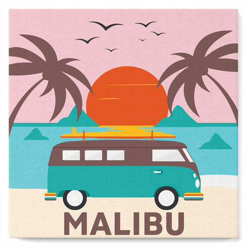 Mini Kit da Dipingere con i Numeri 20x20cm con cornice Malibu