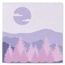 Carica l&#39;immagine nel visualizzatore di Gallery, Mini Kit da Dipingere con i Numeri 20x20cm con cornice Foresta di abeti
