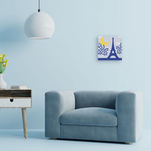 Carica l&#39;immagine nel visualizzatore di Gallery, Mini Kit da Dipingere con i Numeri 20x20cm con cornice Parigi sotto la luna