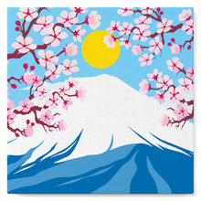 Carica l&#39;immagine nel visualizzatore di Gallery, Mini Kit da Dipingere con i Numeri 20x20cm con cornice Monte Fuji
