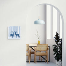 Carica l&#39;immagine nel visualizzatore di Gallery, Mini Kit da Dipingere con i Numeri 20x20cm con cornice Incontro di cerbiatti
