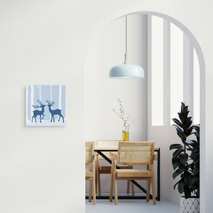 Mini Kit da Dipingere con i Numeri 20x20cm con cornice Incontro di cerbiatti