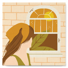 Carica l&#39;immagine nel visualizzatore di Gallery, Mini Kit da Dipingere con i Numeri 20x20cm con cornice Ragazza con foulard