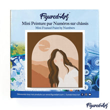 Carica l&#39;immagine nel visualizzatore di Gallery, Mini Kit da Dipingere con i Numeri 20x20cm con cornice Donna e arco