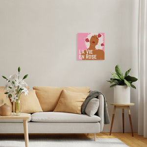 Mini Kit da Dipingere con i Numeri 20x20cm con cornice Vita in rosa
