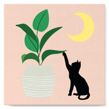 Carica l&#39;immagine nel visualizzatore di Gallery, Mini Kit da Dipingere con i Numeri 20x20cm con cornice Micietto sotto la luna