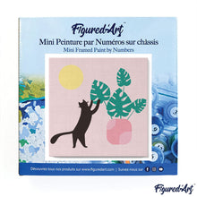Carica l&#39;immagine nel visualizzatore di Gallery, Mini Kit da Dipingere con i Numeri 20x20cm con cornice Micietto sotto al sole