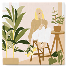 Carica l&#39;immagine nel visualizzatore di Gallery, Mini Kit da Dipingere con i Numeri 20x20cm con cornice Fra le sue piante