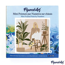 Carica l&#39;immagine nel visualizzatore di Gallery, Mini Kit da Dipingere con i Numeri 20x20cm con cornice Fra le sue piante