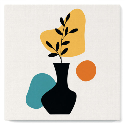 Mini Kit da Dipingere con i Numeri 20x20cm con cornice Decorazione in vaso 1
