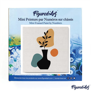 Mini Kit da Dipingere con i Numeri 20x20cm con cornice Decorazione in vaso 1