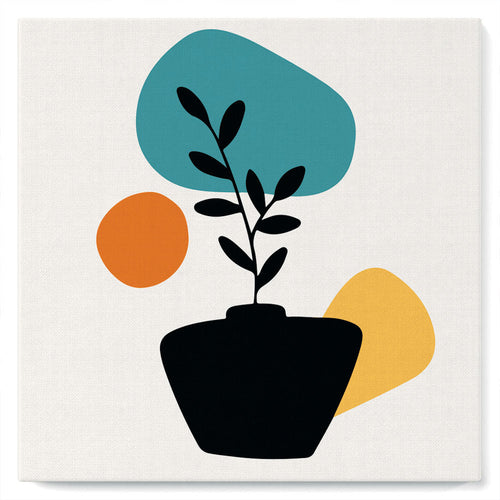 Mini Kit da Dipingere con i Numeri 20x20cm con cornice Decorazione in vaso 3