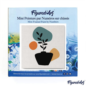Mini Kit da Dipingere con i Numeri 20x20cm con cornice Decorazione in vaso 3