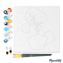Carica l&#39;immagine nel visualizzatore di Gallery, Mini Kit da Dipingere con i Numeri 20x20cm con cornice Decorazione in vaso 3