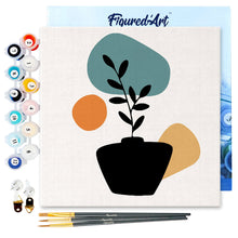 Carica l&#39;immagine nel visualizzatore di Gallery, Mini Kit da Dipingere con i Numeri 20x20cm con cornice Decorazione in vaso 3