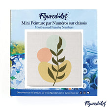 Carica l&#39;immagine nel visualizzatore di Gallery, Mini Kit da Dipingere con i Numeri 20x20cm con cornice Felce 1