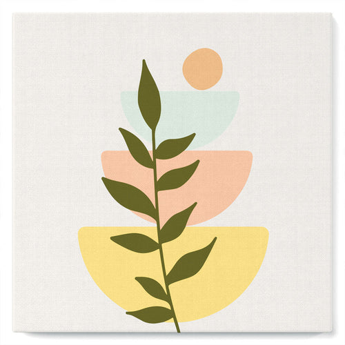 Mini Kit da Dipingere con i Numeri 20x20cm con cornice Felce 2