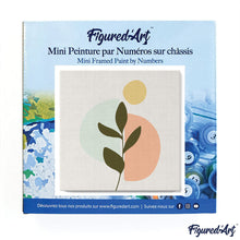 Carica l&#39;immagine nel visualizzatore di Gallery, Mini Kit da Dipingere con i Numeri 20x20cm con cornice Felce 3